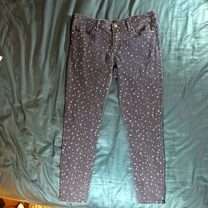 GAP Vintage Legging Jean 30R Indigo Polka Dot